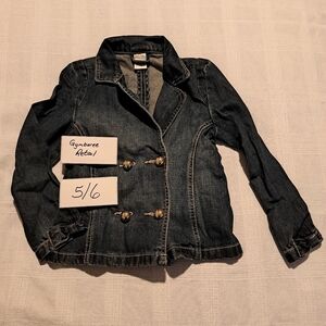 Gymboree girls size 5/6 medium wash jean jacket